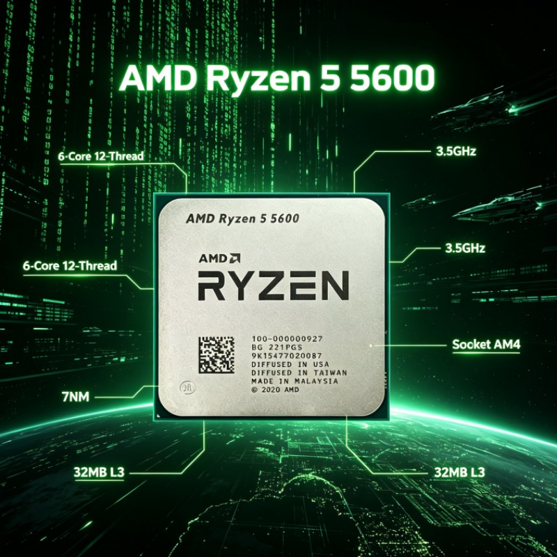 Amd Cpu Ryzen 5 - Ryzen 5 5600 Vermeer Core 6C/12T