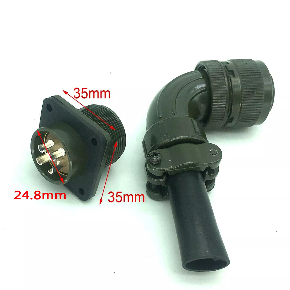 Aviator Connector Kit - 90 Degree Connector 4-pin Connector Aviation