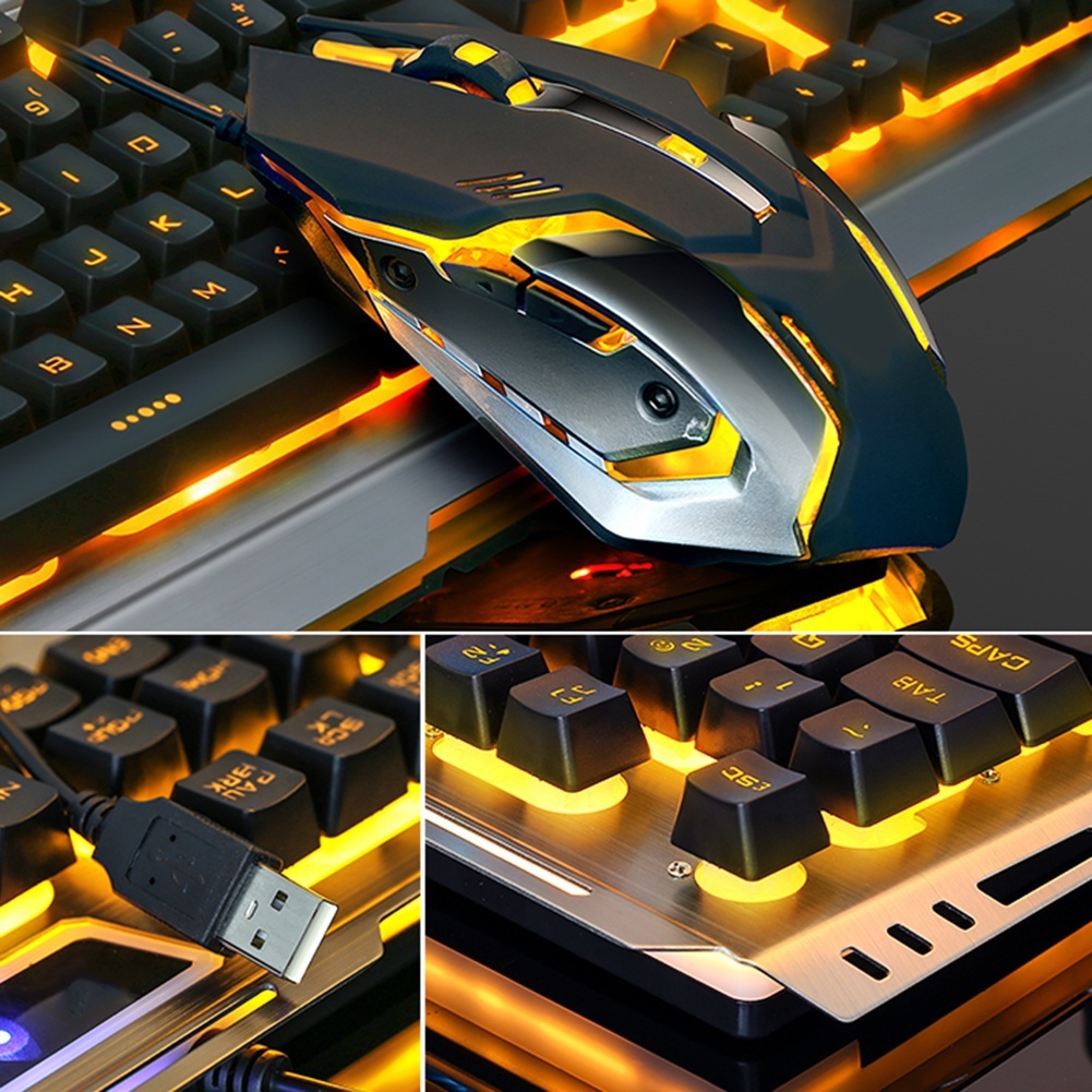 V1 USB Wired Mechanical Gaming - đánh giá và giá Gaming Keyboard Mouse Combo