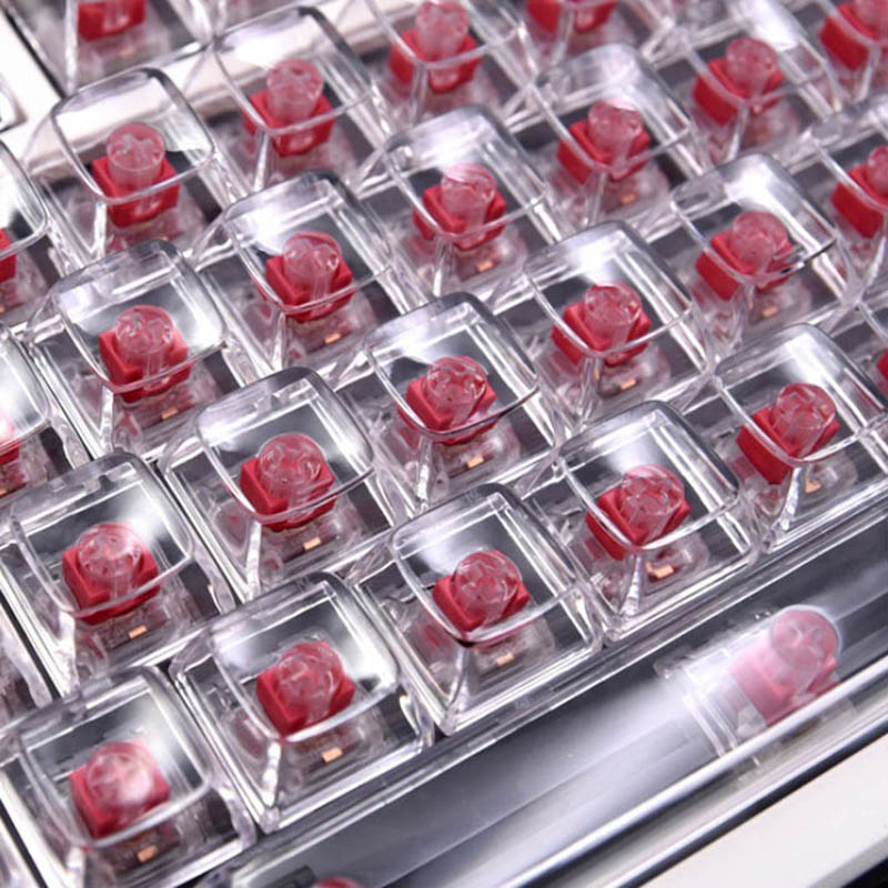 132 Keys Crystal Transparent K - đánh giá và giá Keyboard Gaming Black