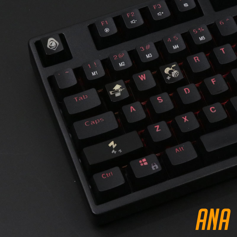 4 Cái/bộ Keysets Đèn Nền Chữ O - đánh giá và giá Keyboard Gaming Black