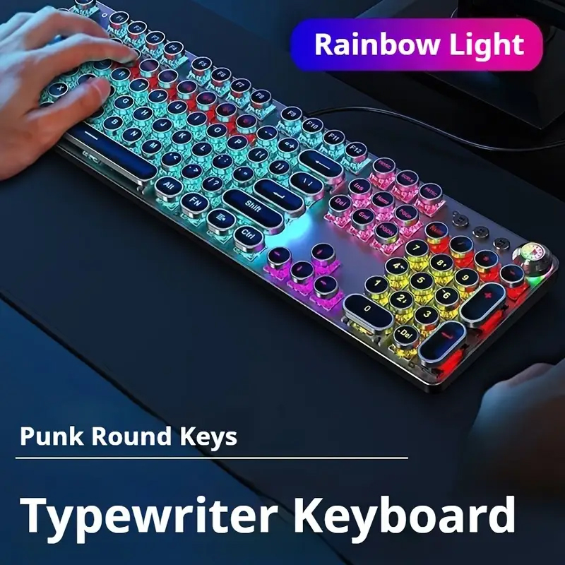 EWEADN Punk Typewriter Mechani - đánh giá và giá Gaming Keyboard Corsair