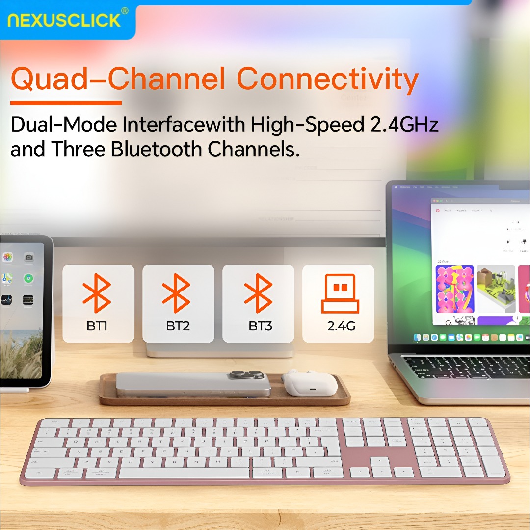 NexusClick Rechargeable Wirele - đánh giá và giá Gaming Keyboard Mouse Combo