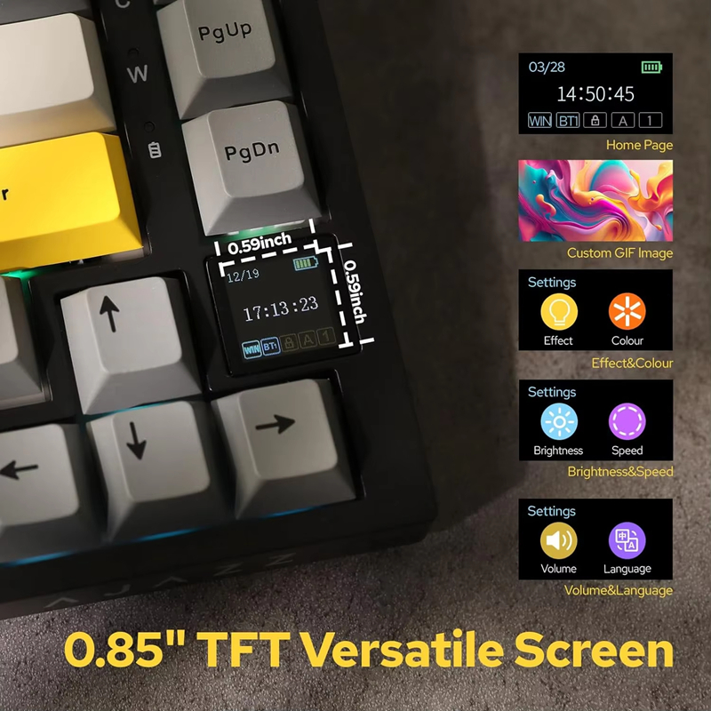 AK820/AK820Pro Gaming Mechanic - đánh giá và giá Gaming Keyboard Wireless