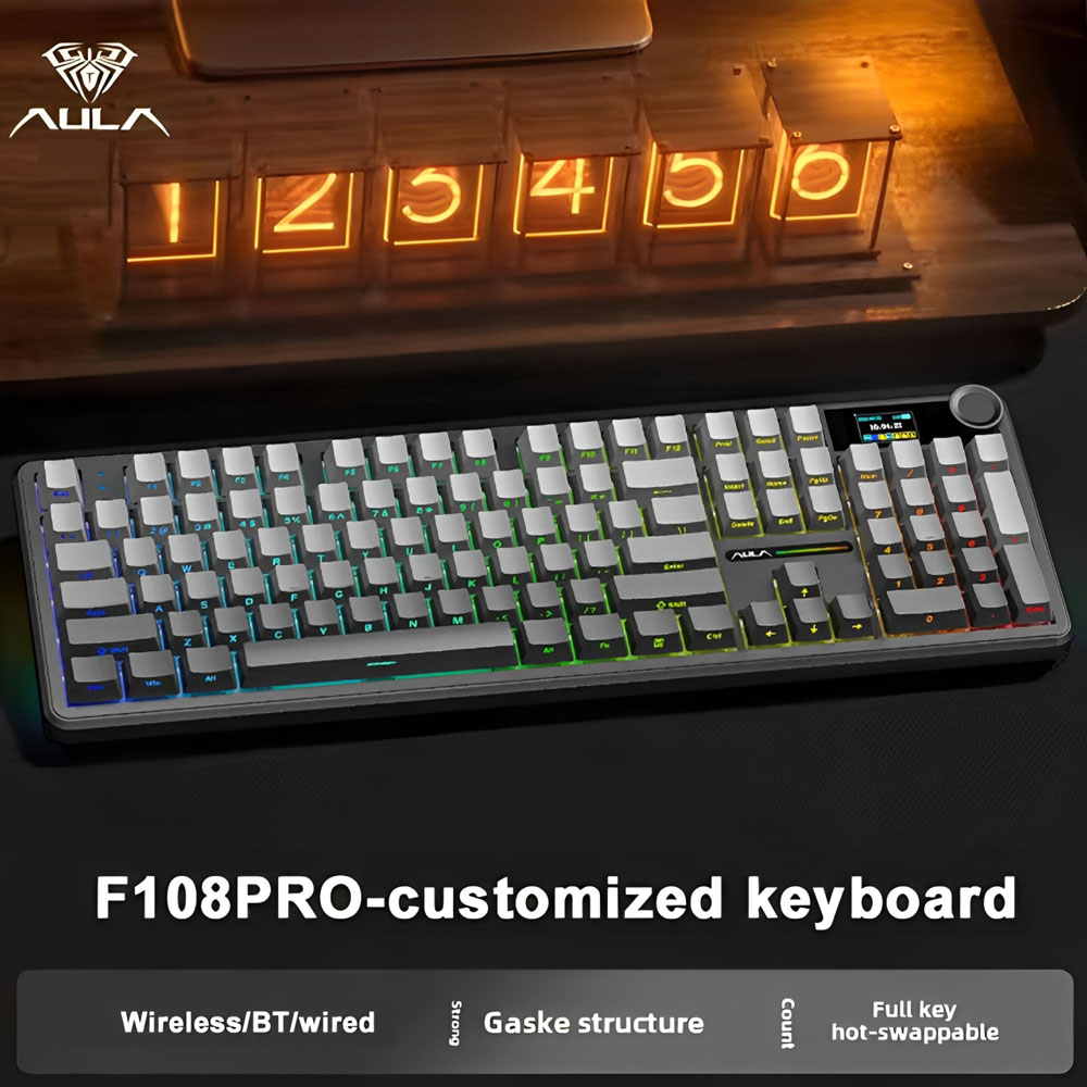 AULA F108 Pro Gaming Mechanica - đánh giá và giá Gaming Keyboard Corsair