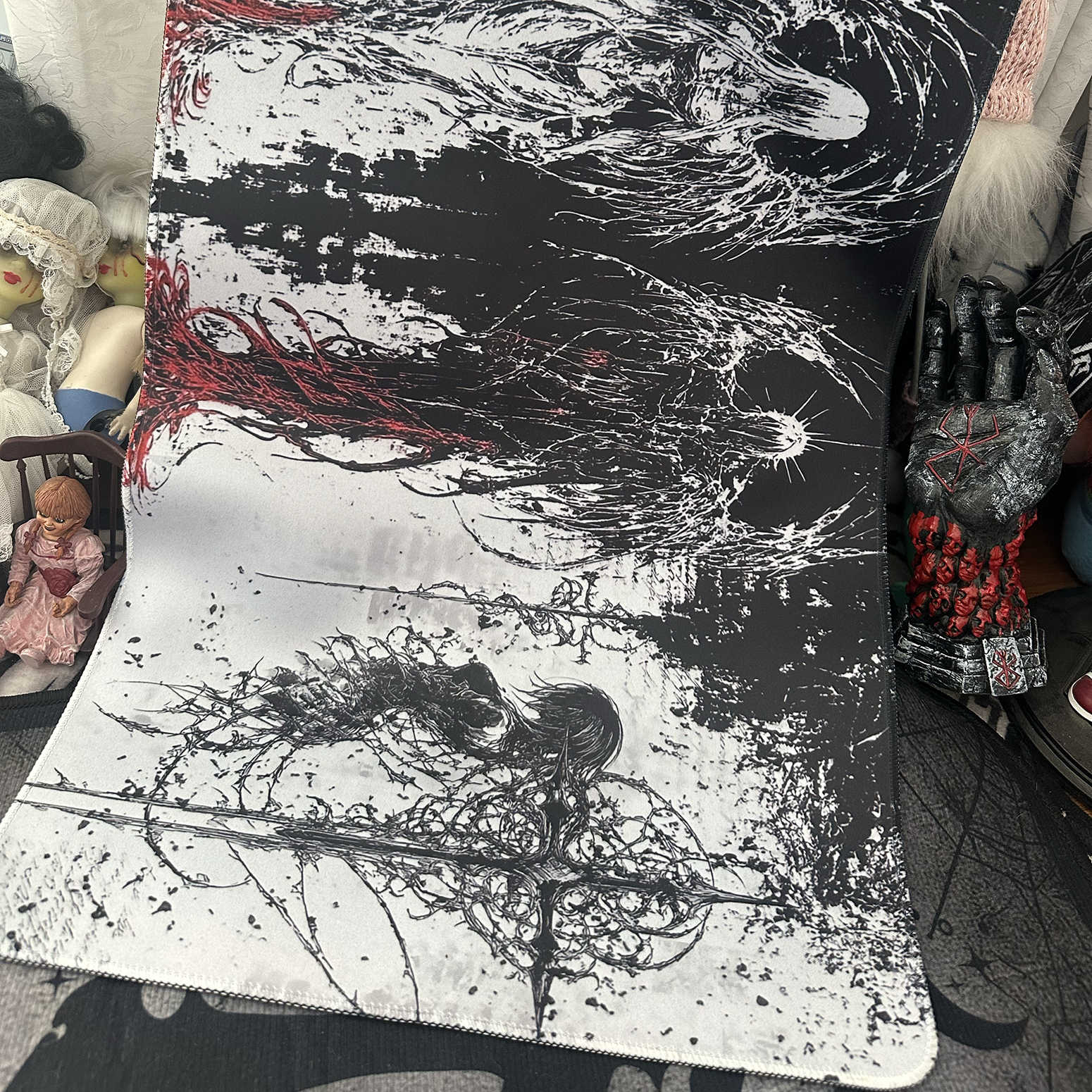 Dark Angel Art Design Large Si - đánh giá và giá Keyboard Gaming Black