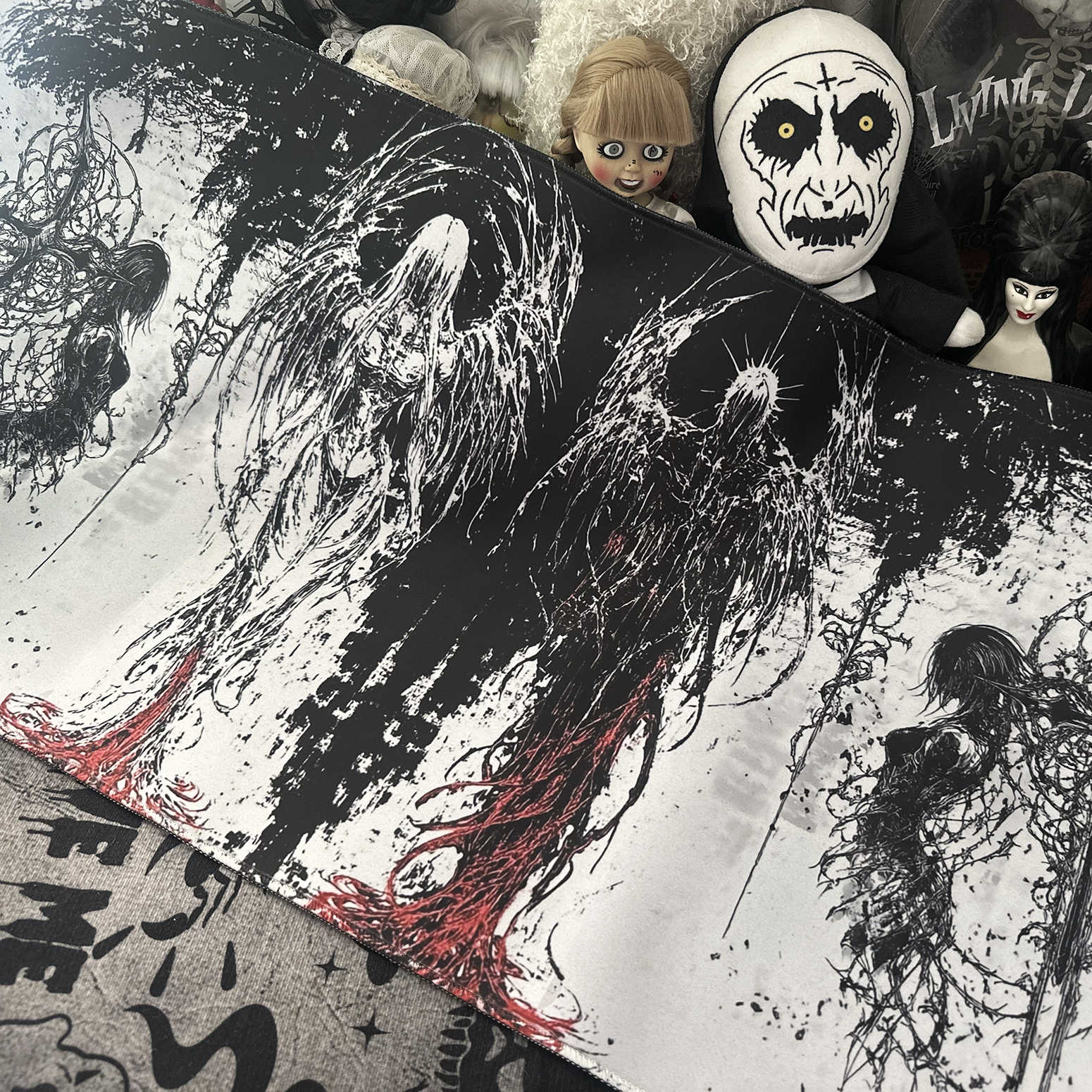 Dark Angel Art Design Large Si - đánh giá và giá Keyboard Gaming Black