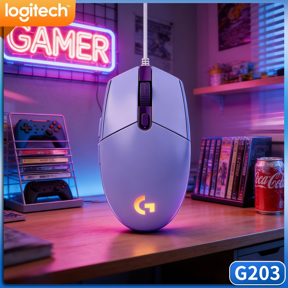 Logitech G203 Wired Gaming Mou - đánh giá và giá Logitech Mouse G203