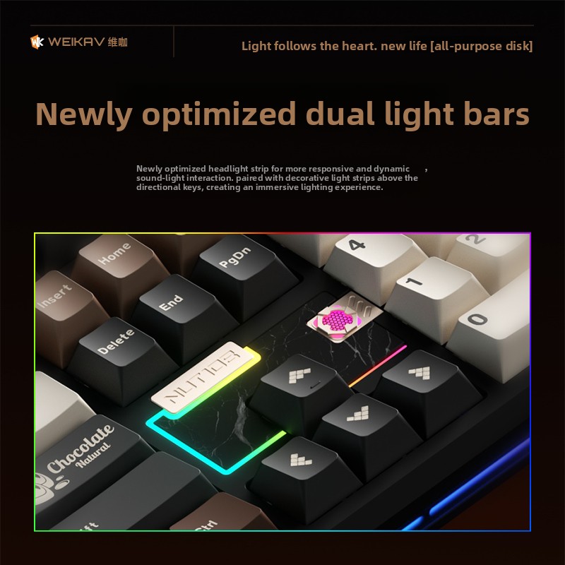 WEIKAV NUT108 Mechanical Keybo - đánh giá và giá Gaming Keyboard Wireless