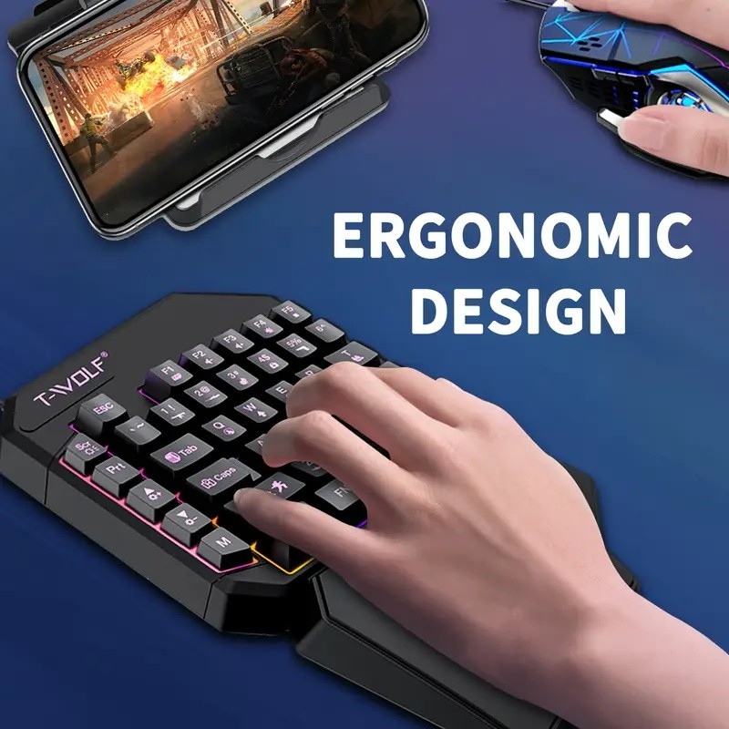 FocusOnPC TF900 2-in-1 Mobile  - đánh giá và giá Gaming Keyboard Mouse Combo
