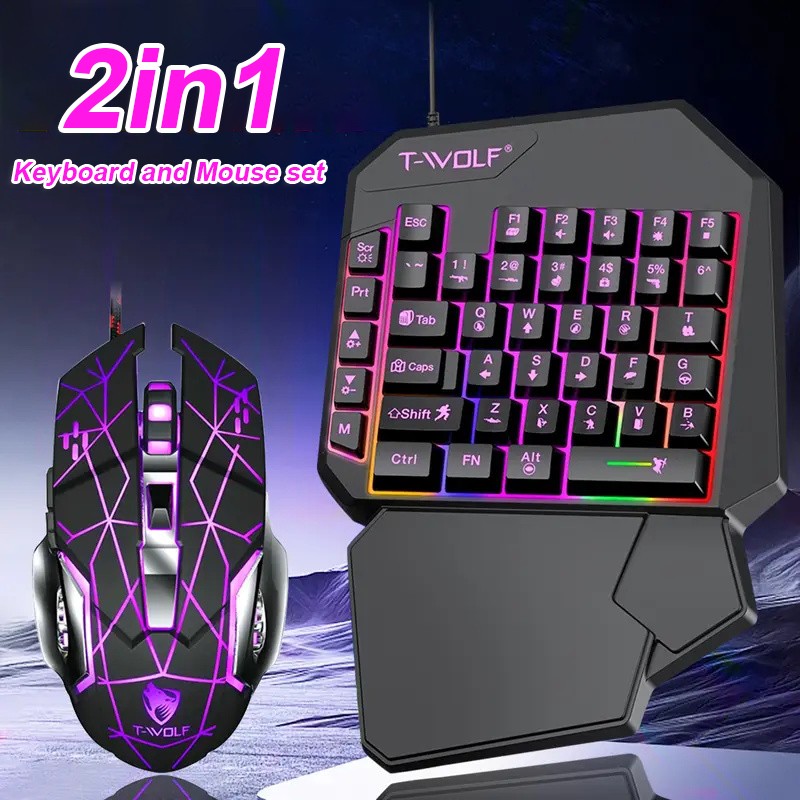 FocusOnPC TF900 2-in-1 Mobile  - đánh giá và giá Gaming Keyboard Mouse Combo