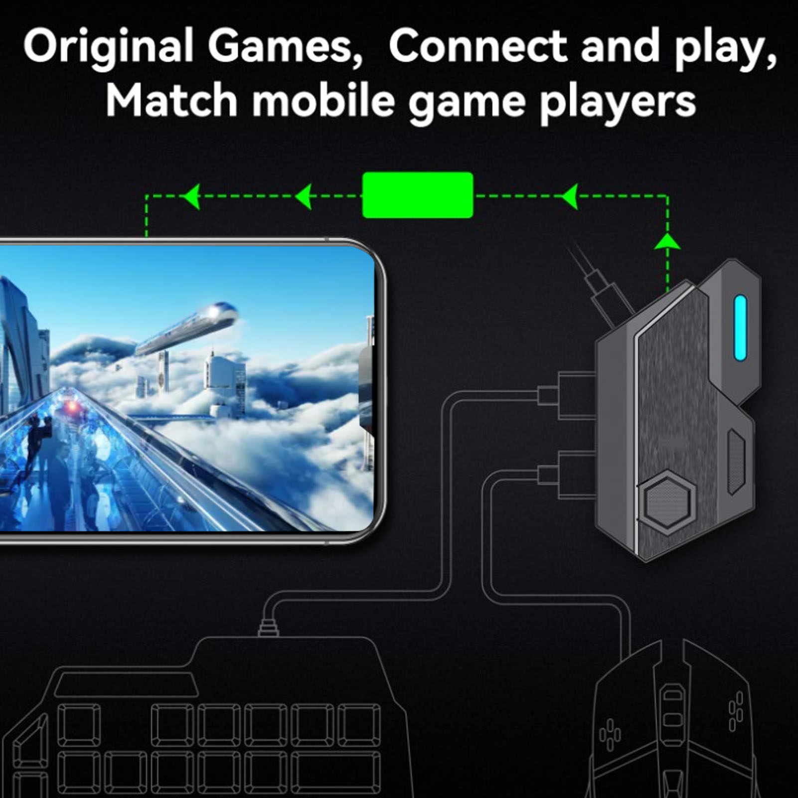 Mobile Game Combo Pack Bluetoo - đánh giá và giá Gaming Keyboard Mouse Combo