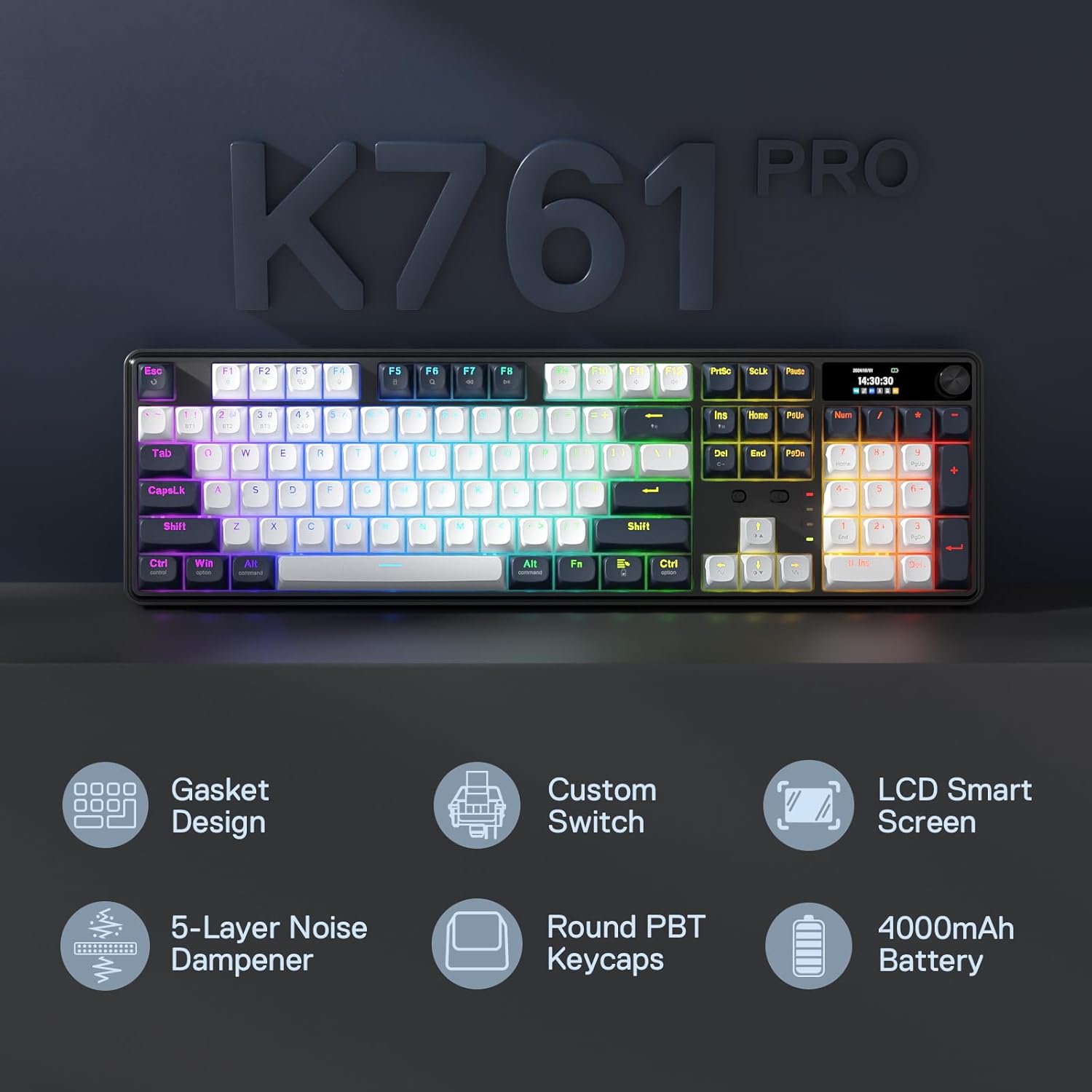 Redragon K761 Wireless Gasket  - đánh giá và giá Gaming Keyboard Mobile