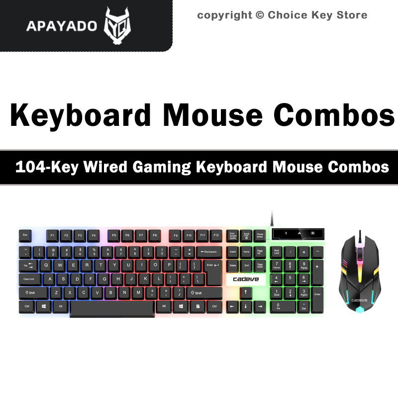 APAYADO LDK9122 Wired Gaming K - đánh giá và giá Gaming Keyboard Mouse Combo